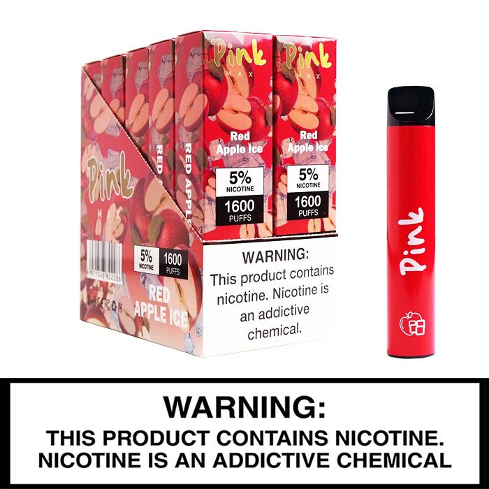 Pink Max Disposable Vape 1,600 Puffs - Dad Vape