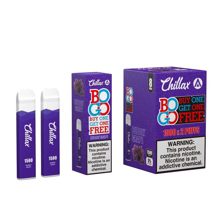 Chillax 1,500 Puffs Disposable 5% Nicotine - Dad Vape