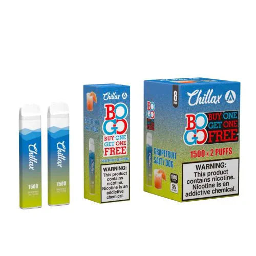 Chillax 1,500 Puffs Disposable 0% Nicotine - Dad Vape