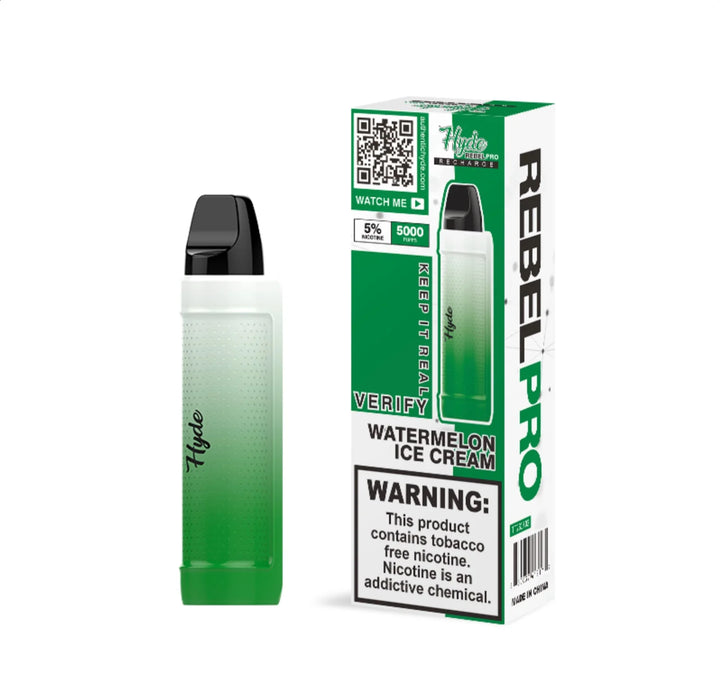 Hyde Rebel Pro Recharge 5,000 Puffs Disposable Vape - Dad Vape