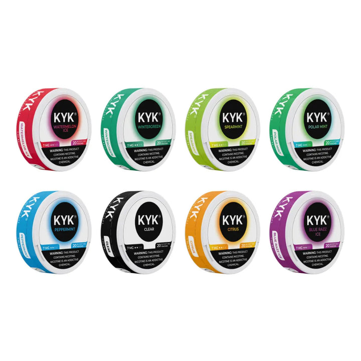 KYK Nicotine Pouches 5 Pack - Dad Vape