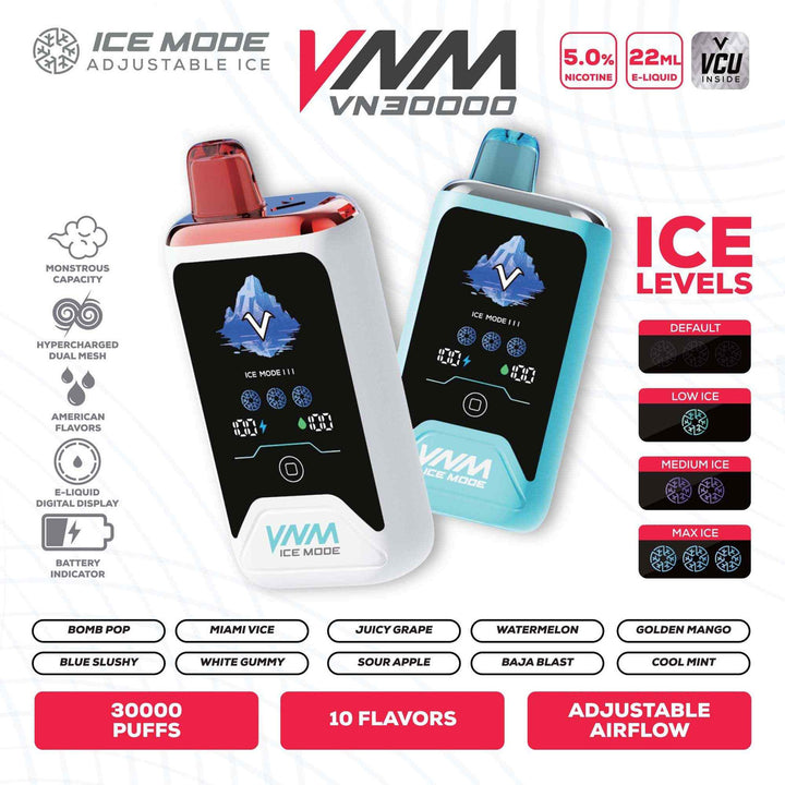 VNM Ice Mode 30,000 Puff Disposable - Dad Vape