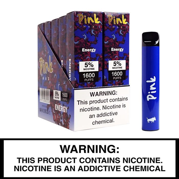 Pink Max Disposable Vape 1,600 Puffs - Dad Vape